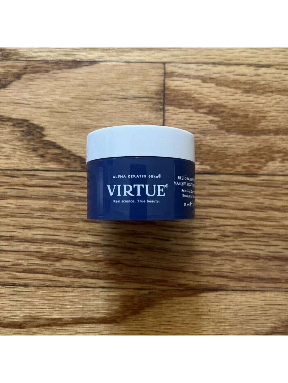 Virtue Labs Restorative Treatment Hair Mask Alpha Keratin 60ku Masque 0.5oz 15ml